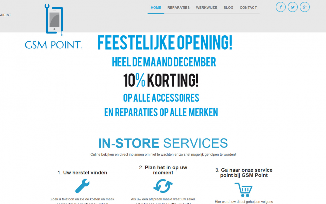 Webdesign: GSM Point V1