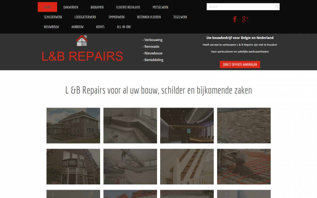 Website: L&B Repairs bv in Belgie