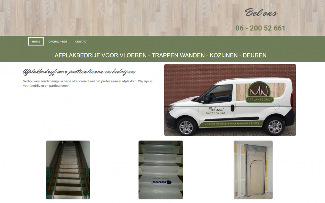 Webdesign: Afplakbedrijf