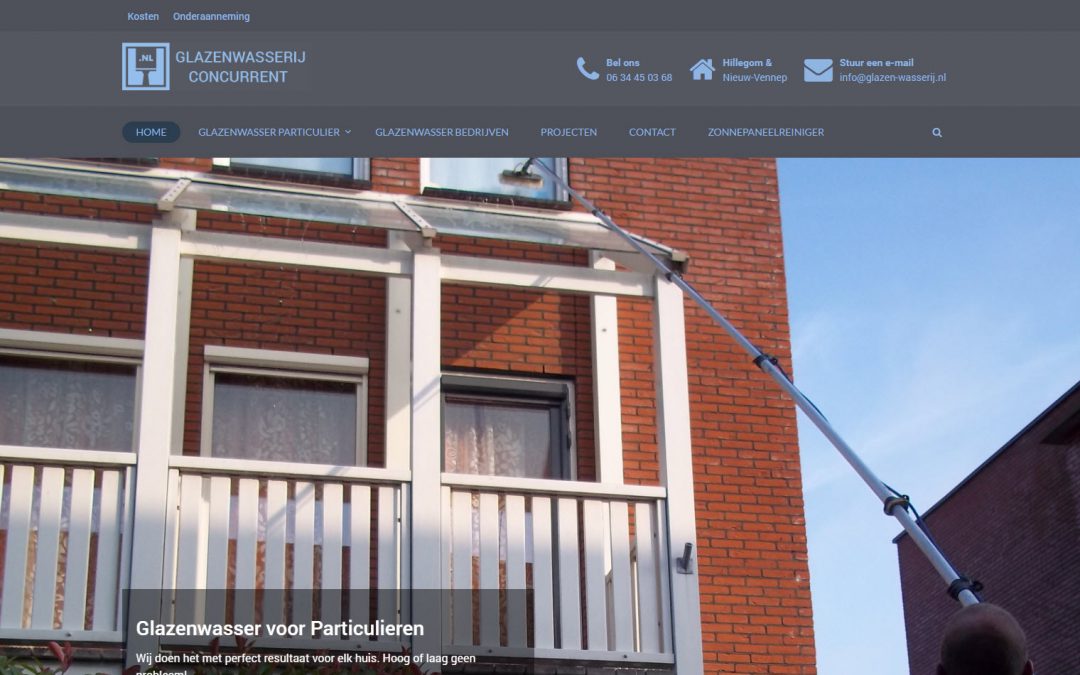 Webdesign: Glazen-wasserij.nl
