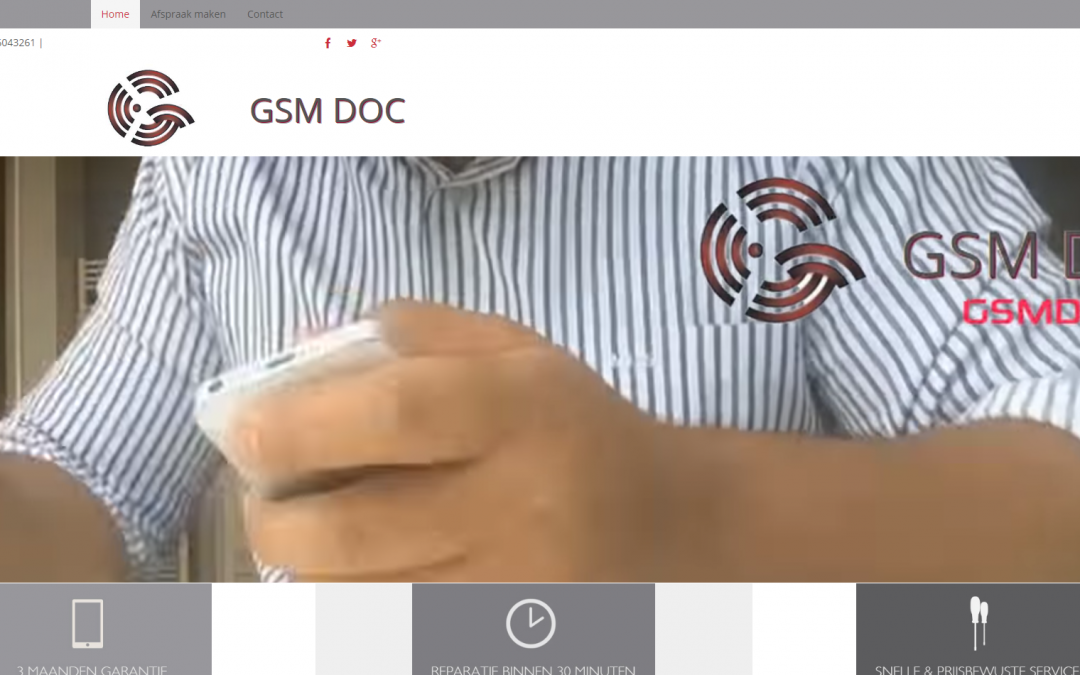 Webdesign: GSM Doc Belgie
