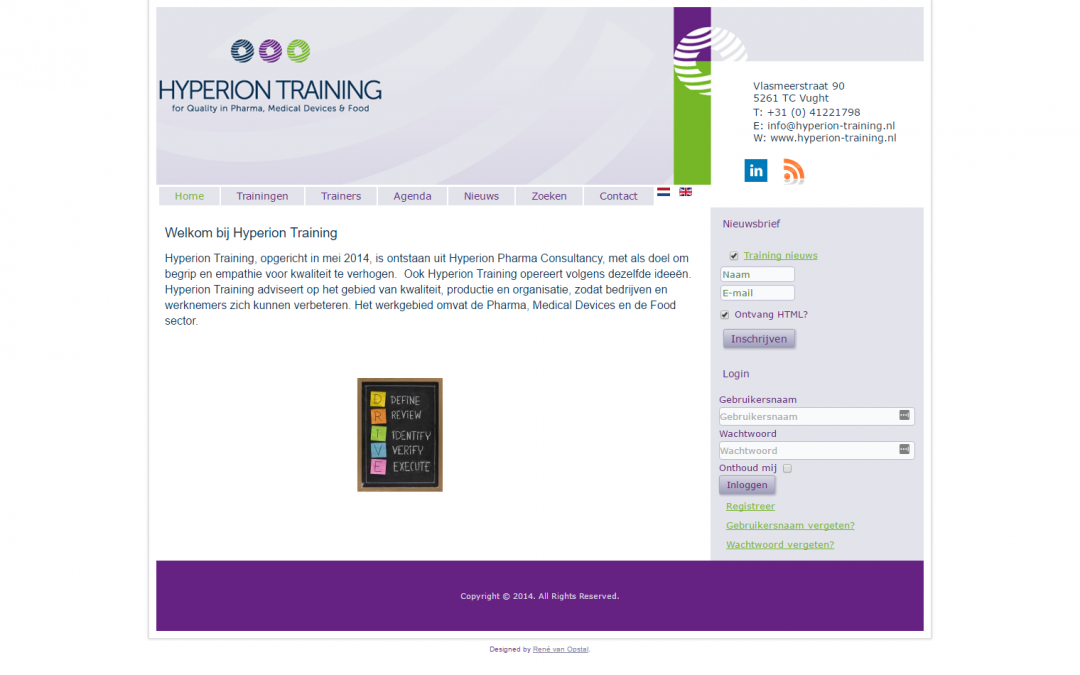 Webdesign: Hyperion Training