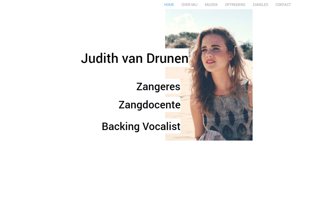 Webdesign Judith van Drunen