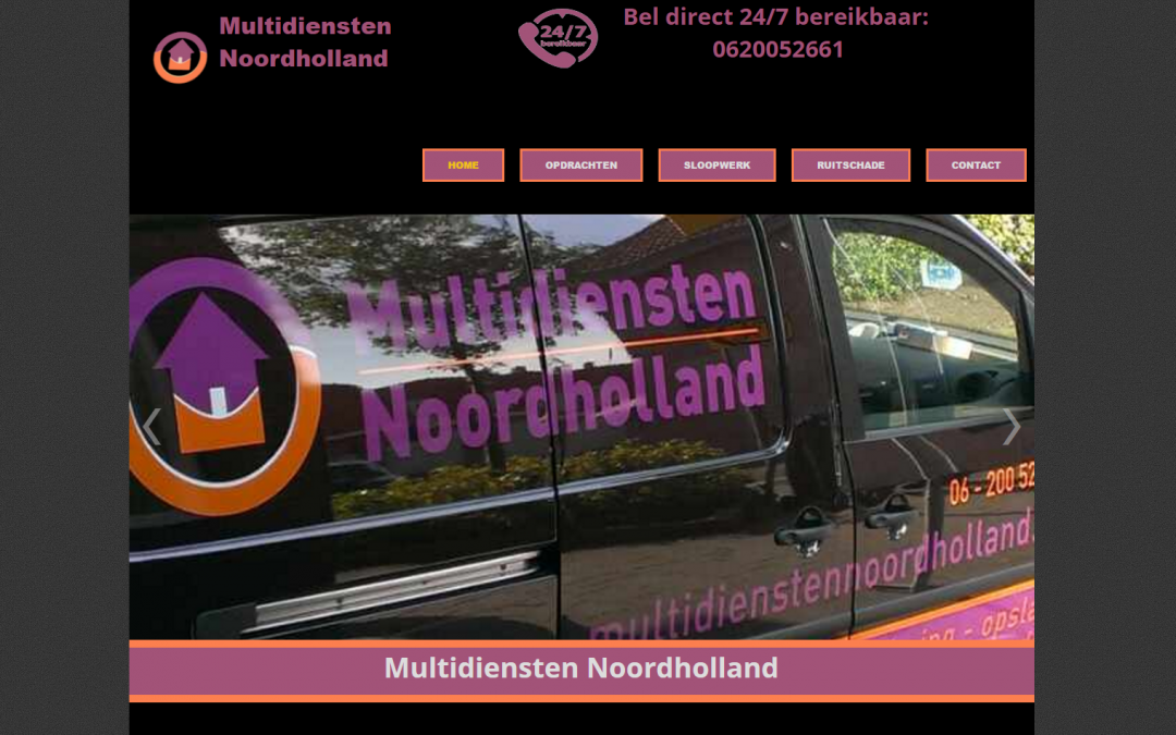 Webdesign: Multidiensten Noordholland