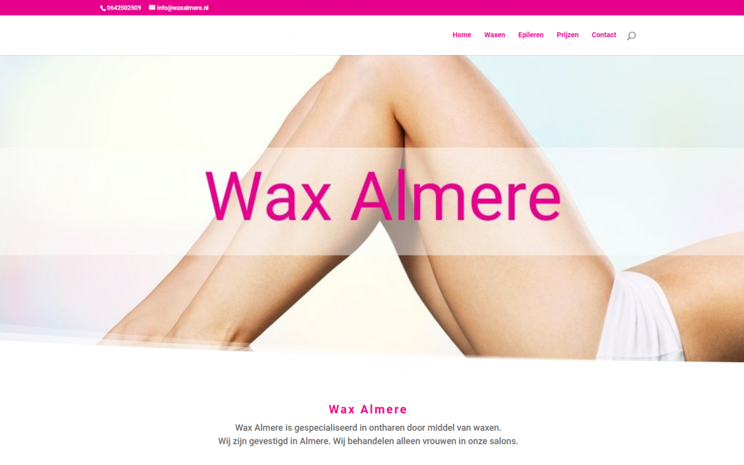 Webdesign: Wax Almere