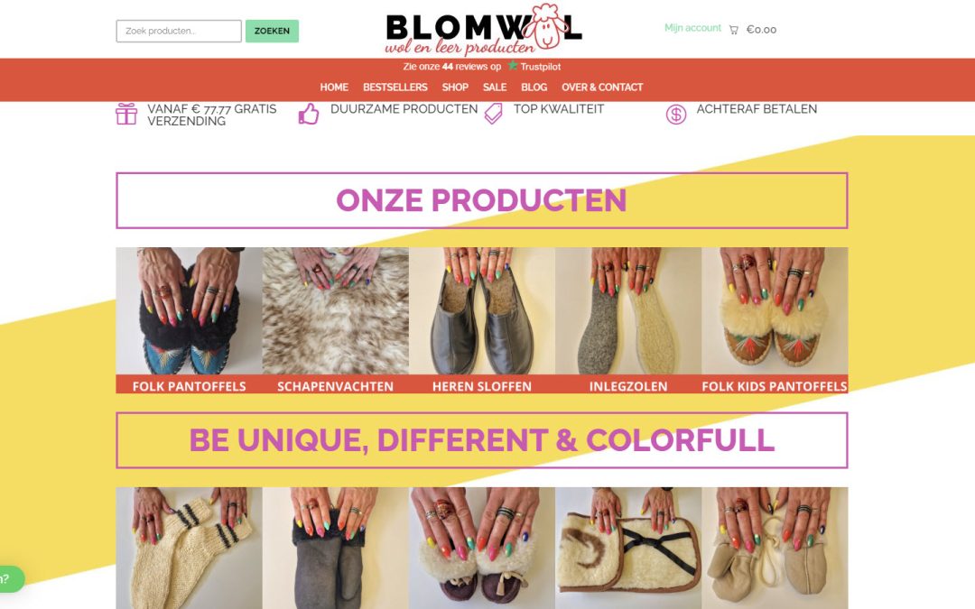 Webshop: Blomwol.nl